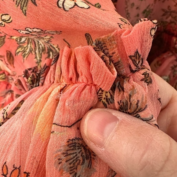 NEW! byTiMo Floral Crepe Chiffon Maxi Dress S - Picture 9 of 9